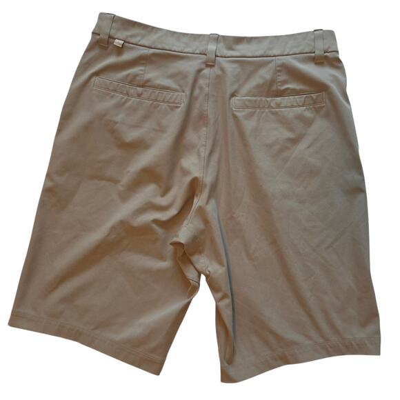 Lululemon Commission Shorts 11" length, Tan Khaki Chino Style sz 30 Small flaw - Picture 2 of 11